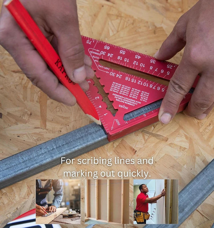 Home Master Tools™ Aluminum triangle ruler