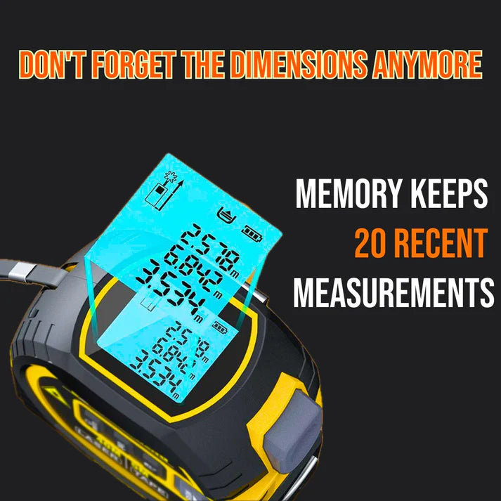 HomeMasterTools™ 3 in 1 Infrared Laser Tape Measuring Instrument